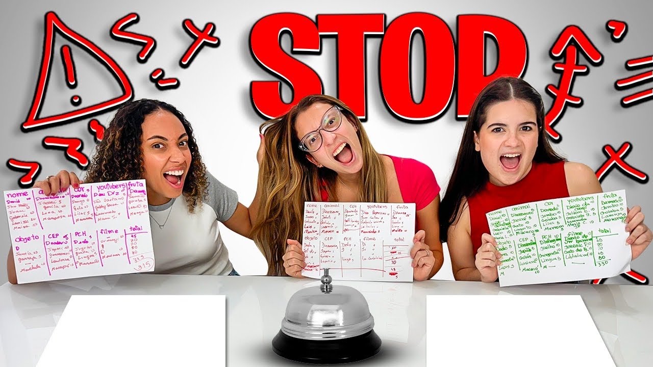 JOGUEI STOP COM MINHAS AMIGAS YOUTUBERS MUNDO DA LARI E DIÁRIO DA CAROL