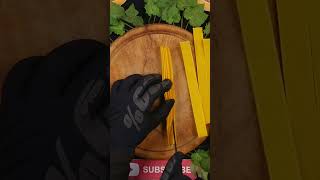 SATISFYING YELLOW STRIPE BLOCKS CUT IN BETWEEN #6