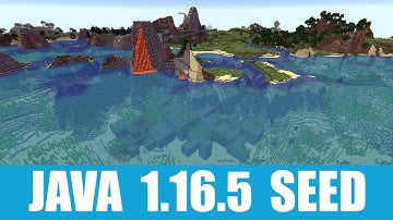 Minecraft Java 1.16.5 Seed: Taiga village and mushroom island at spawn + fully exposed stronghold