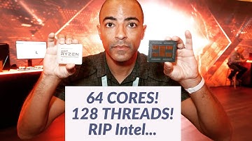 AMD THREADRIPPER 3990X! 64 Cores 128 Threads! RIP Intel... CES2020