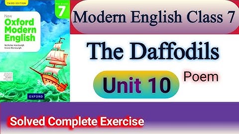 The Daffodils Class 7 Question Answer|The Daffodils poem Class 7 explanation