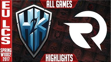 H2k vs Origen All Games Highlights - EU LCS W10D2 Spring 2017 - H2k vs OG All Games