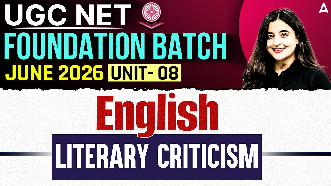 UGC NET English Literature | UGC NET English Unit 8 Literary Criticism By Aishwarya Mam