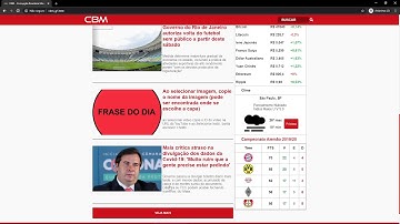 Portal de Notícias Clone do G1 (PHP e JavaScript)