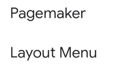 DTP Computer Course || PageMaker || Layout menu