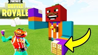 Minecraft: How To Make a Tomato Head Statue House Fortnite Tutorial