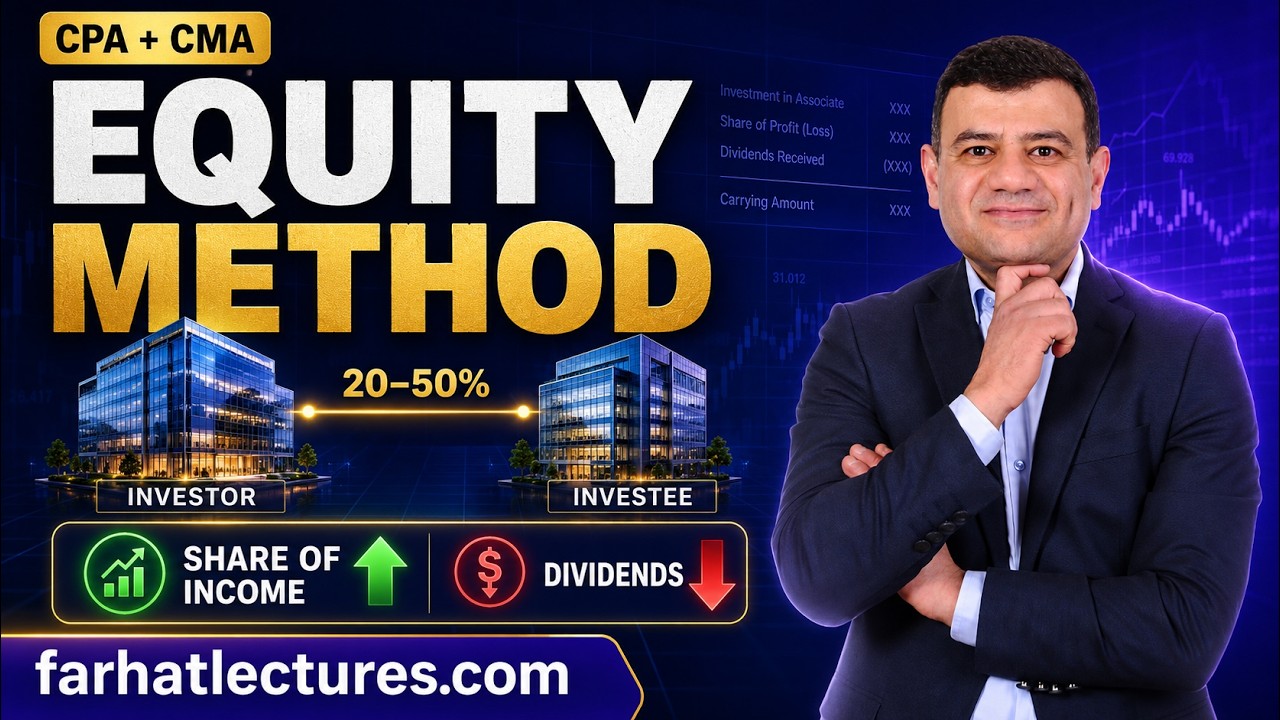 📈 Equity Method for Investments — CPA & CMA Exams - YouTube