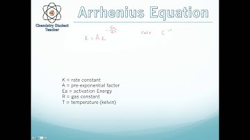 A level & AP Chemistry - Kinetics Part 3 - the rate constant k & arrhenius equation