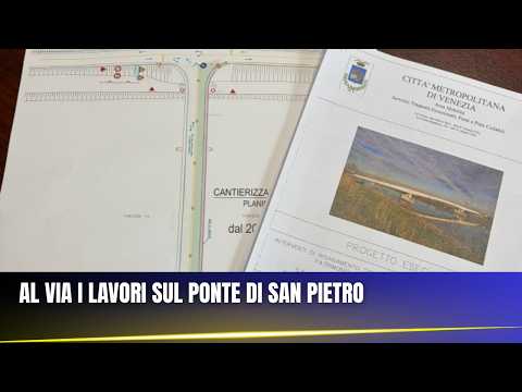 Video PONTE DI SAN PIETRO, AL VIA I LAVORI
