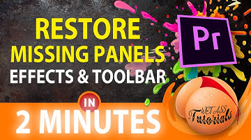 Toolbar And Effect Controls Missing Premiere Pro | Reset Workspace Premiere Pro CC