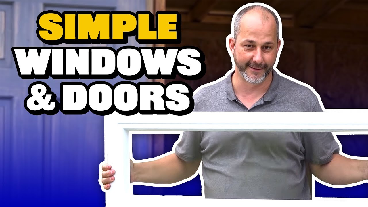DIY Door and Shed Window Install | How to Build a Shed 