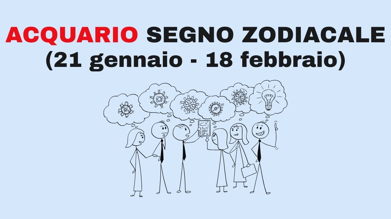 Caratteristiche dell'ACQUARIO segno zodiacale // ASTROLOGIA