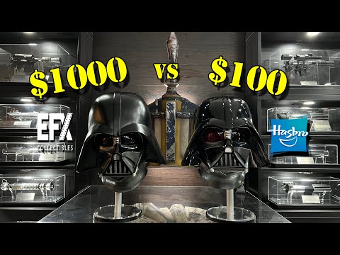 Darth Vader Helmets: $100 Black Series vs $1000 EFX Legend Edition