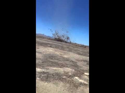 Crazy Tumbleweed Dust Devil!!!