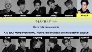 TREASURE (트레저) -'DARARI (다라리)' (Japanese Ver) Kan/Rom/Ina Color Coded Lyrics || Sub Indo || Terjemah