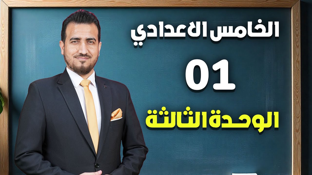 01- كلمات الوحدة الثالثة | انكليزي - الخامس الاعدادي | محمد النوفلي