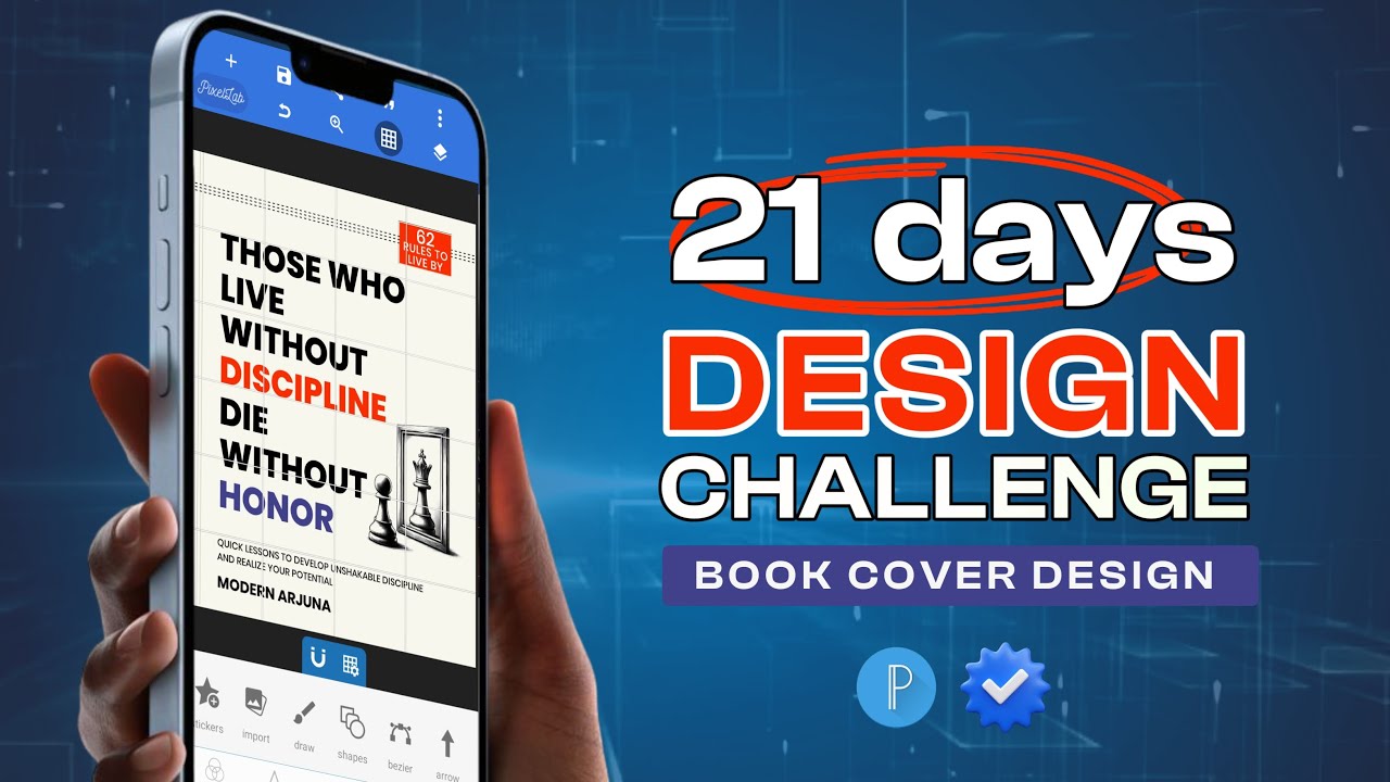 Как создать дизайн обложки книги в Pixellab: пошаговое руководство | 21-дневный челлендж дизайна