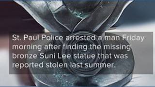 Stolen Suni Lee statue found