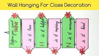 Pre School Decoration Idea | Classroom Decoration | Wall Hanging | DIY Wall Decoration | Paper Craft