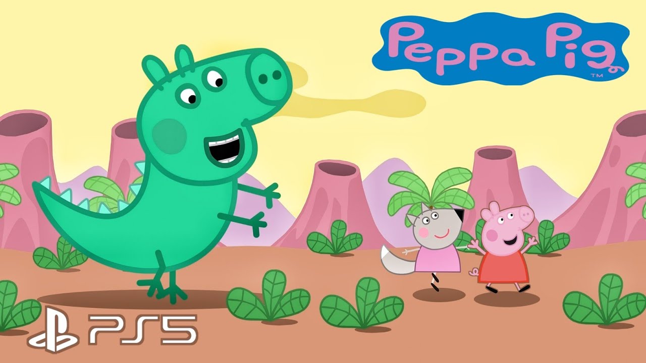My friend Peppa Pig_ George the dinosaur 🦖. Museum visit (PS4 & PS5) 4K 60fps.