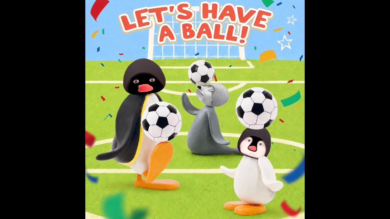 【タイムワイプ】Pingu VFX Challenge！ピングー！ #Pingu #VFX #ピングー