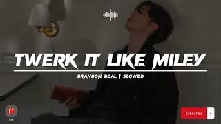 SLOWED Lyrics | Brandon Beal - Twerk It Like Miley