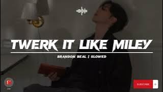 SLOWED Lyrics | Brandon Beal - Twerk It Like Miley