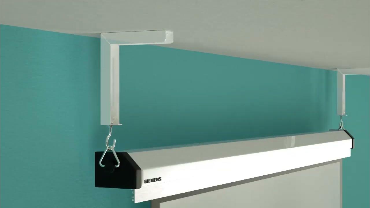 Suptek Universal Projector Screen Wall Mount LBrackets PRL001, White