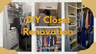 DIY Small Closet Renovation | Without using IKEA PAX system
