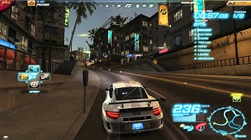 Need For Speed World: Porsche 911 GT3 RS race at Verona tunnel