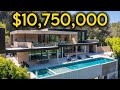 Inside a 10750000 beverly hills modern mansion with an amazing backyard