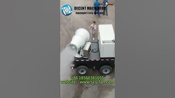 How do spray cannons impact local wildlife when used outdoors? #dustsuppression #fogcannon