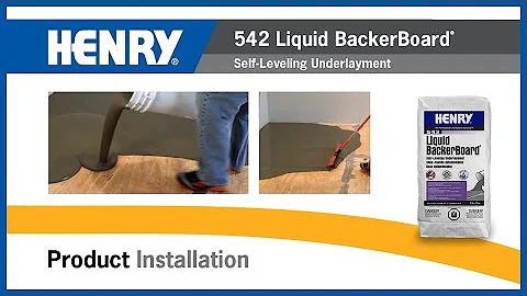 HENRY® 542 Liquid BackerBoard® Self-Leveling Underlayment