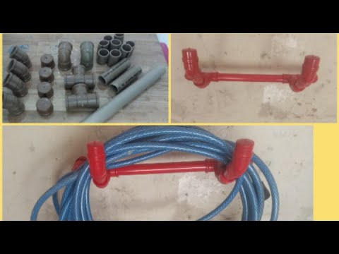 Como fazer suporte para mangueira com cano de pvc.