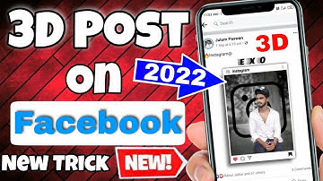 🔴How To Upload 3D Photo On Facebook  || Facebook New Future 3D Photos || Facebook 3D Photo 2022