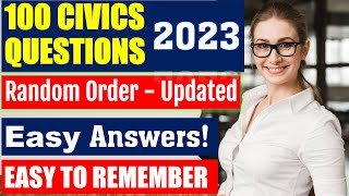 Master the 100 Random Civics Questions for US Citizenship 2023 (Repeat 2X)