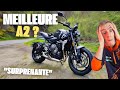 Le a2 a 3 pattes anglais  essai triumph trident 660 a2