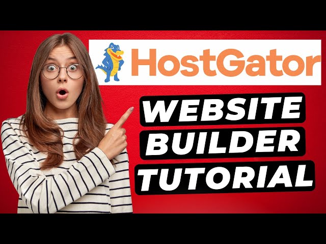 Hostgator Website Builder Tutorial (2024) 🔥 | GATOR Builder! class=