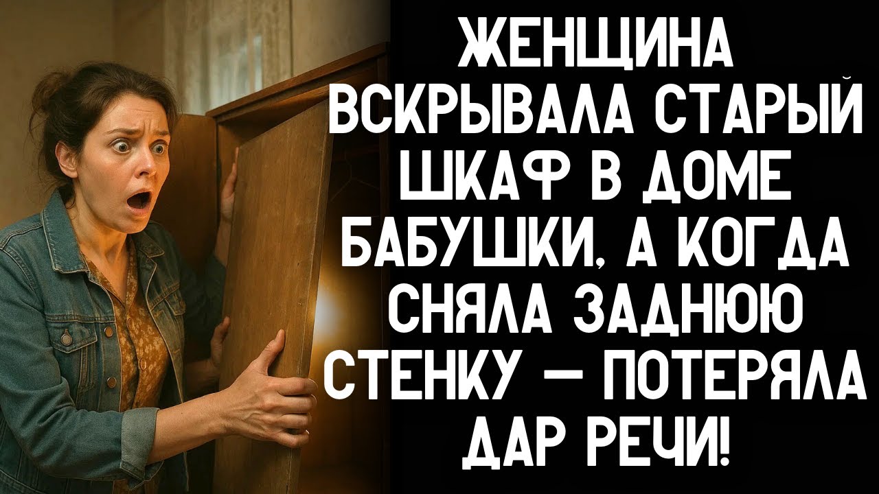 Женщина вскрывала старый шкаф в доме бабушки, а когда сняла заднюю стенку — потеряла дар речи!
