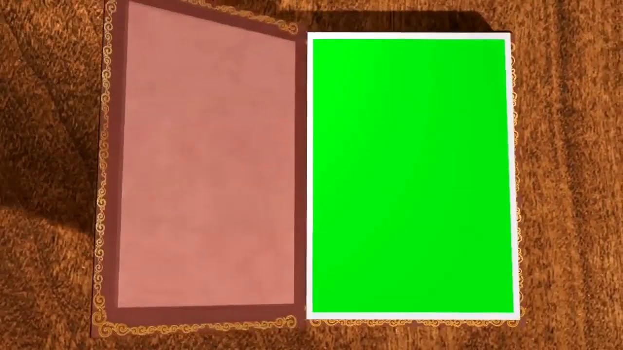 Chroma Effect  Animated Book Opening Green Screen Effect