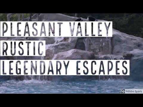 Living Legendary @ Pleasant Valley Rustic's Waterfall Legendary Escapes Swimming Pools