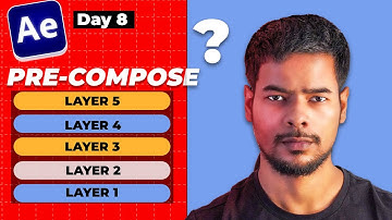 Why Do We Use Pre-compose in Adobe After Effects Tutorial (Hindi ) -  Day 8