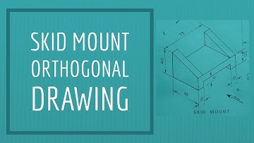 Skid Mount Orthogonal Drawing with Title Block (manual drawing)