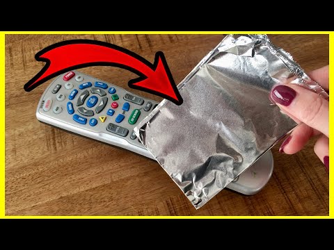 THAT&rsquo;S why you should put a piece of Aluminum Foil in the Remote Control!! 💡(genius)