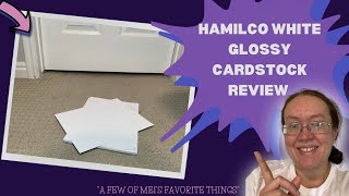 Hamilco White Glossy Cardstock Paper