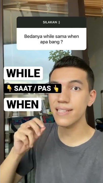 Bedanya : 'WHILE' vs 'WHEN' #bahasainggris #shorts