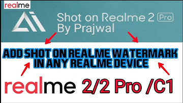 How to Enable Watermark (Shot on Realme  2 Pro) in Realme 2 Pro | On all Realme Devices  | TGH