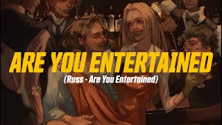 Russ - Are You Entertained (feat. Ed Sheeran) (Letra\/Lyric Video) | are you not entertained?