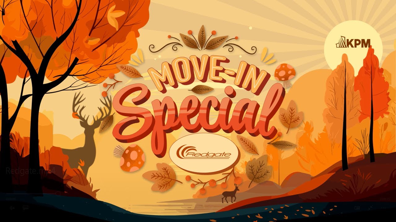 August & September Move-in Specials: Redgate Apartments - YouTube