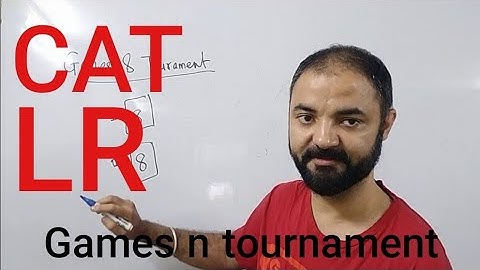 CAT 2018 Games and Tournament strategy n scope. Logic section.